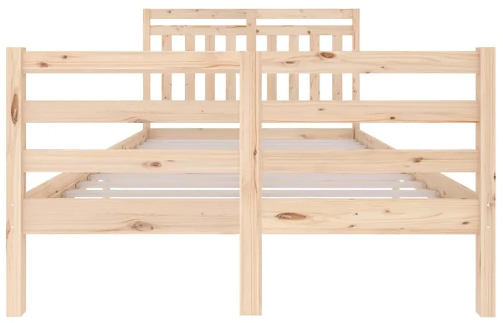 Estrutura de cama 120x200 cm madeira maciça