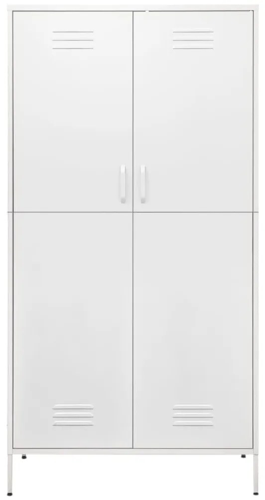 Roupeiro 90x50x180 cm aço branco