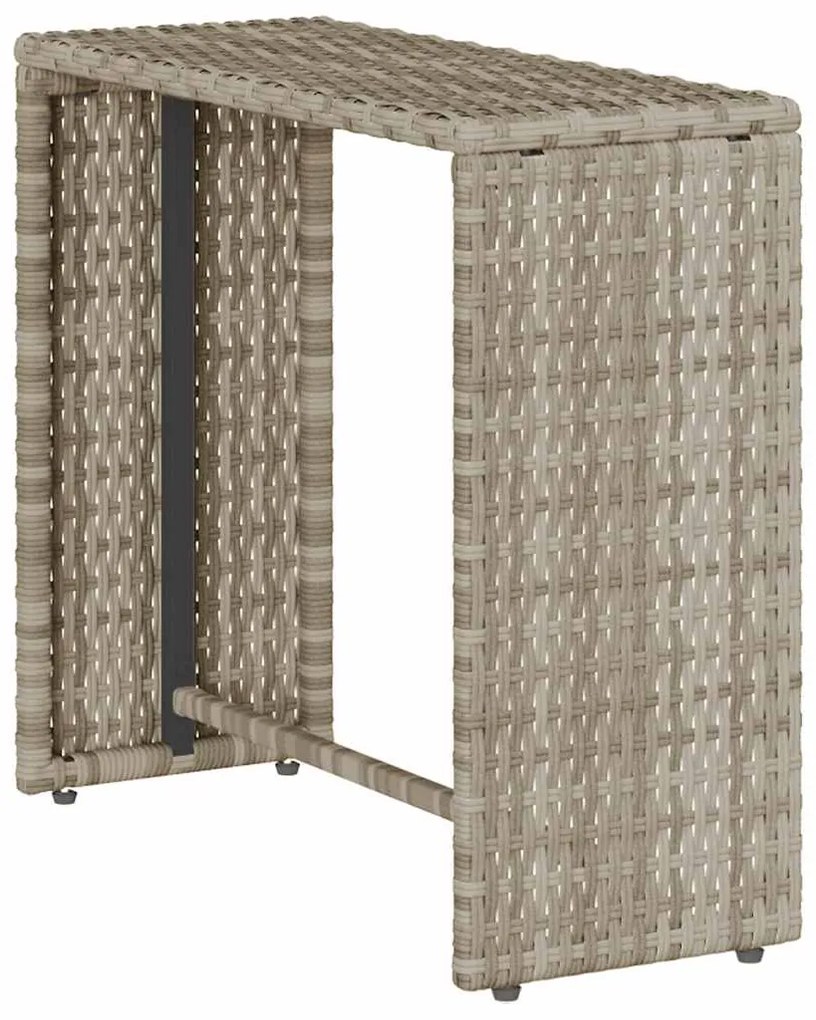 5 pcs conjunto sofás de jardim c/ almofadões empilhável vime PE