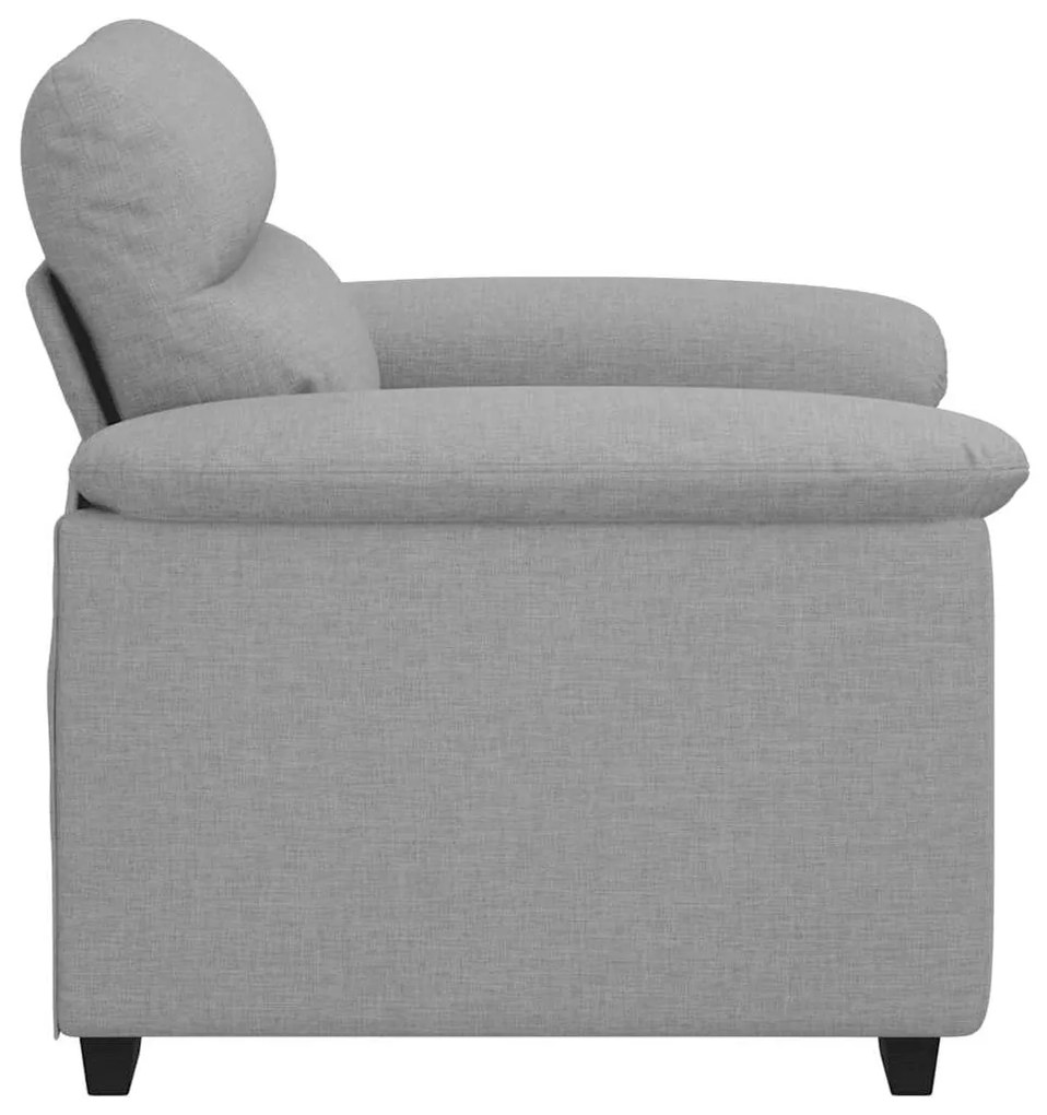 Poltrona 60 cm tecido cinzento nuvem