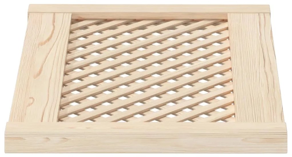 Portas de armário design treliça 2 pcs 59,5x39,5cm pinho maciço