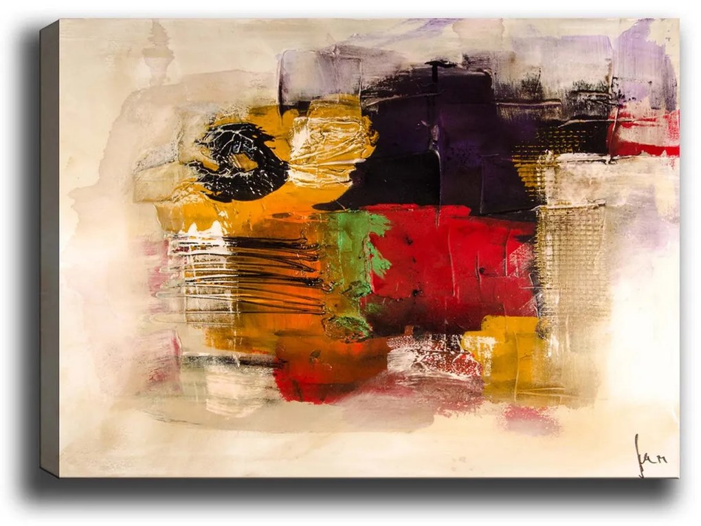 Pintura Decorativa em Tela 57105609 – Multicolor – 70 x 100 cm