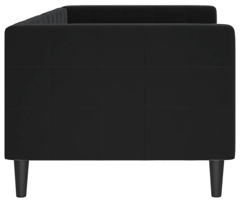 Sofá-cama 80x200 cm veludo preto