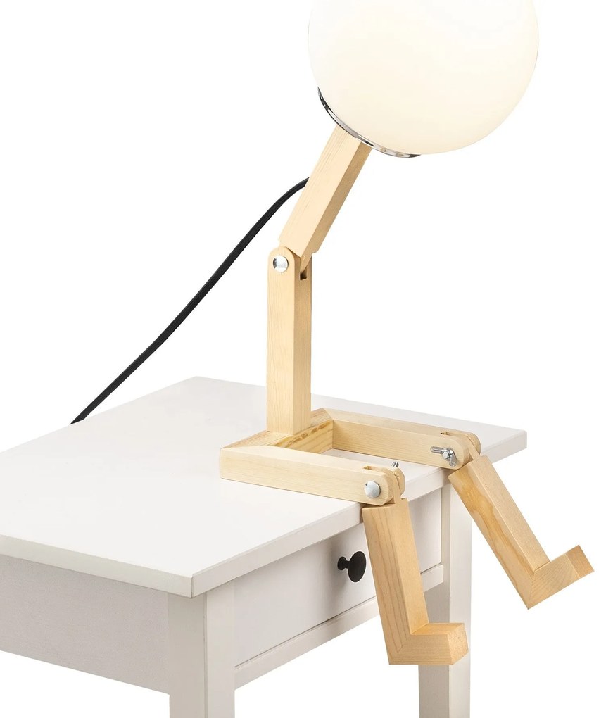Candeeiro de Mesa Milet – Natural – 15 x 17 x 56 cm