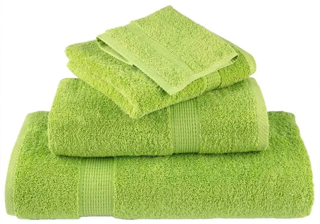 Panos de prato 4 pcs Verde maçã 15 x 21 cm Algodão