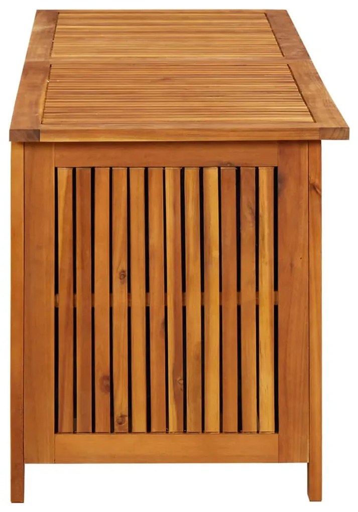 Caixa arrumação para jardim 150x50x58 cm madeira acácia maciça
