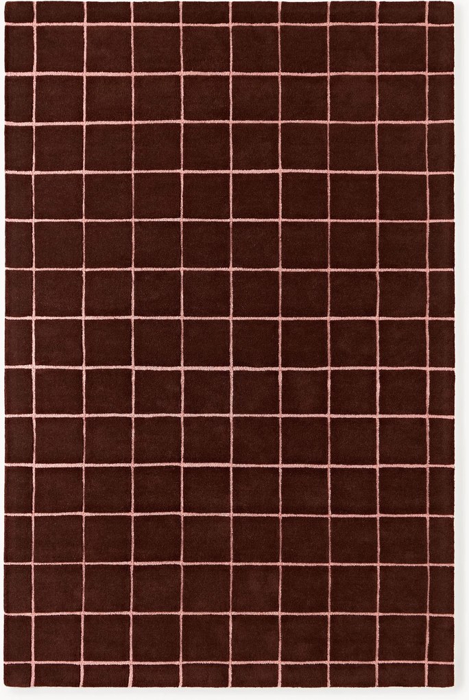 Tapete de lã artesanal com relevo Kallie