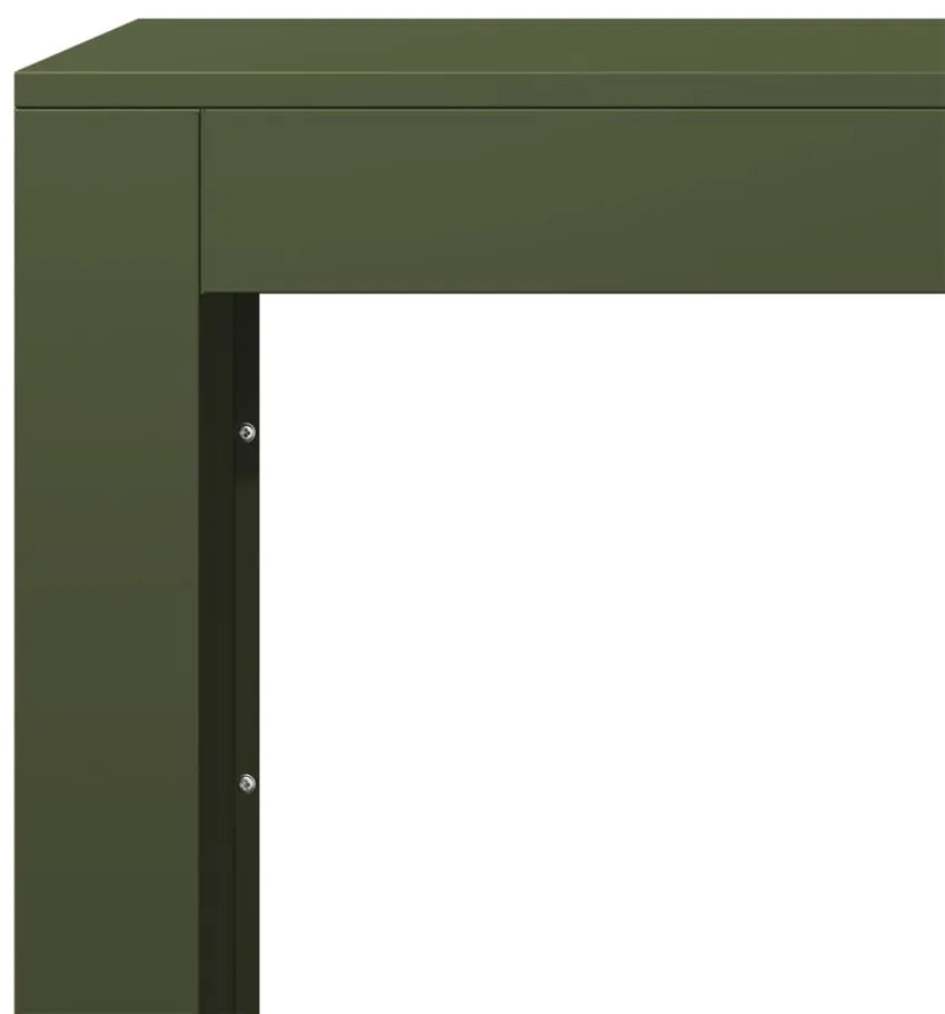 Suporte para lenha 100x40x100 cm aço verde