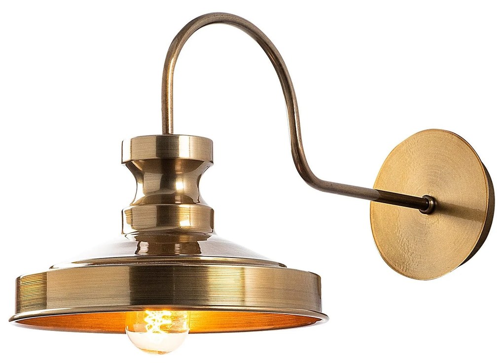 Aplique de Parede Berceste – Dourado – 22 x 42 cm