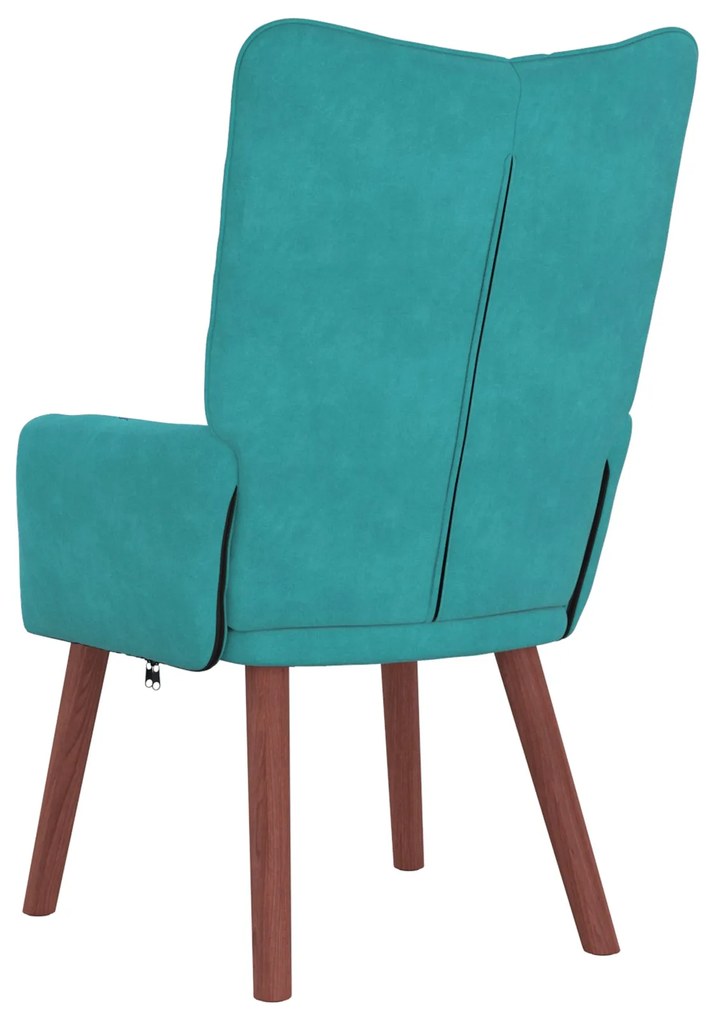 Poltrona Relaxante Velvet Turquesa