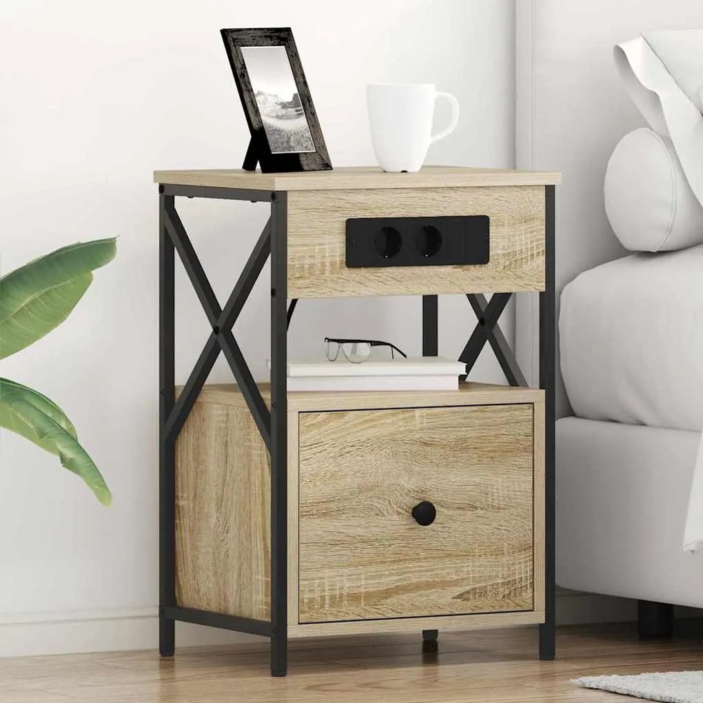 vidaXL Armários de Canto 2 pcs Carvalho sonoma 40 x 31 x 60 cm