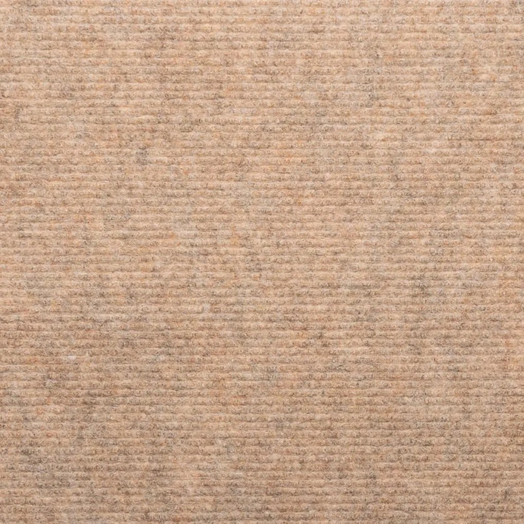 Tapetes de escada autoadesivos 15 pcs 65x24,5x3,5 cm bege