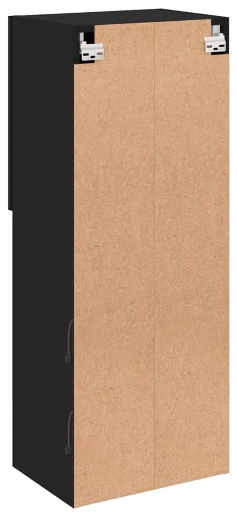 Móvel de TV com luzes LED 40,5x30x102 cm preto