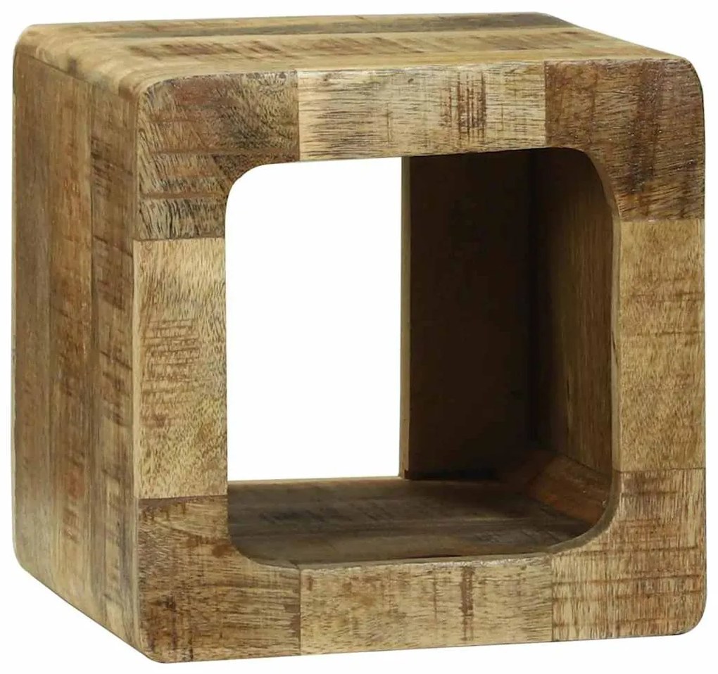 Unidade de TV 36x36x30 cm de Madeira Sólida de Mangueira