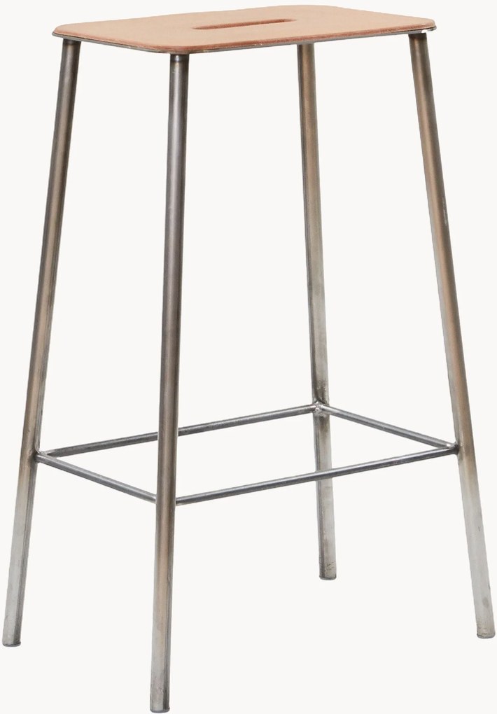 Banco de balcão em couro Adam