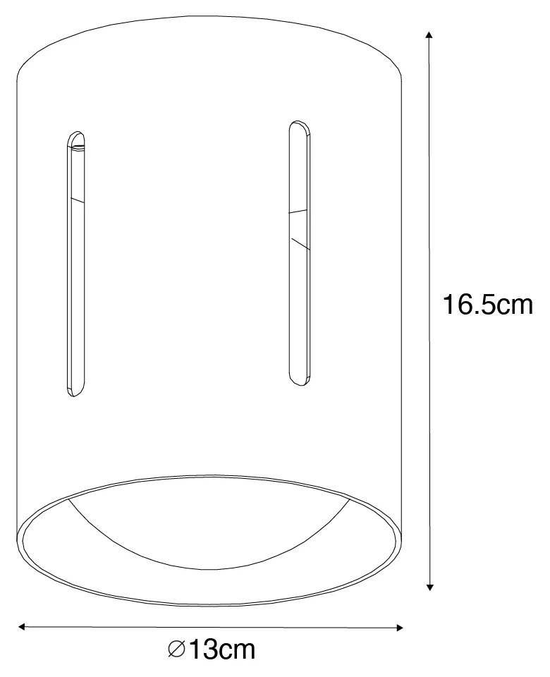 Candeeiro de teto design dourado - Yana