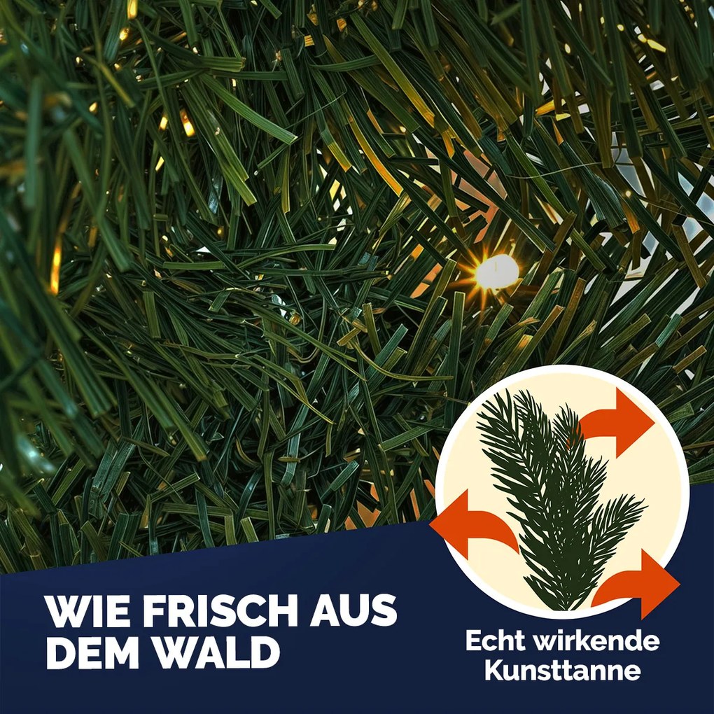 Guirlanda de Natal 5 m para interior e exterior Verde