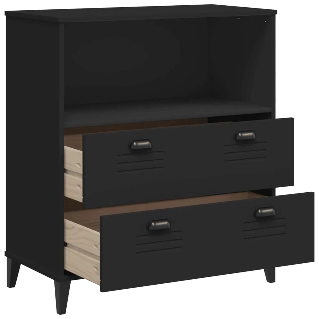 Estante VIKEN 80x40x90 cm derivados de madeira preto