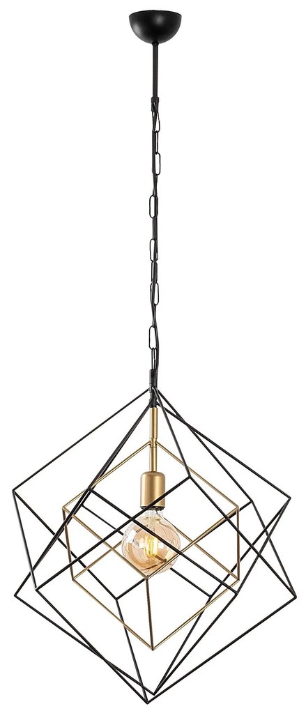 Candeeiro de Teto Till – Preto Antigo – 51 x 51 x 113 cm