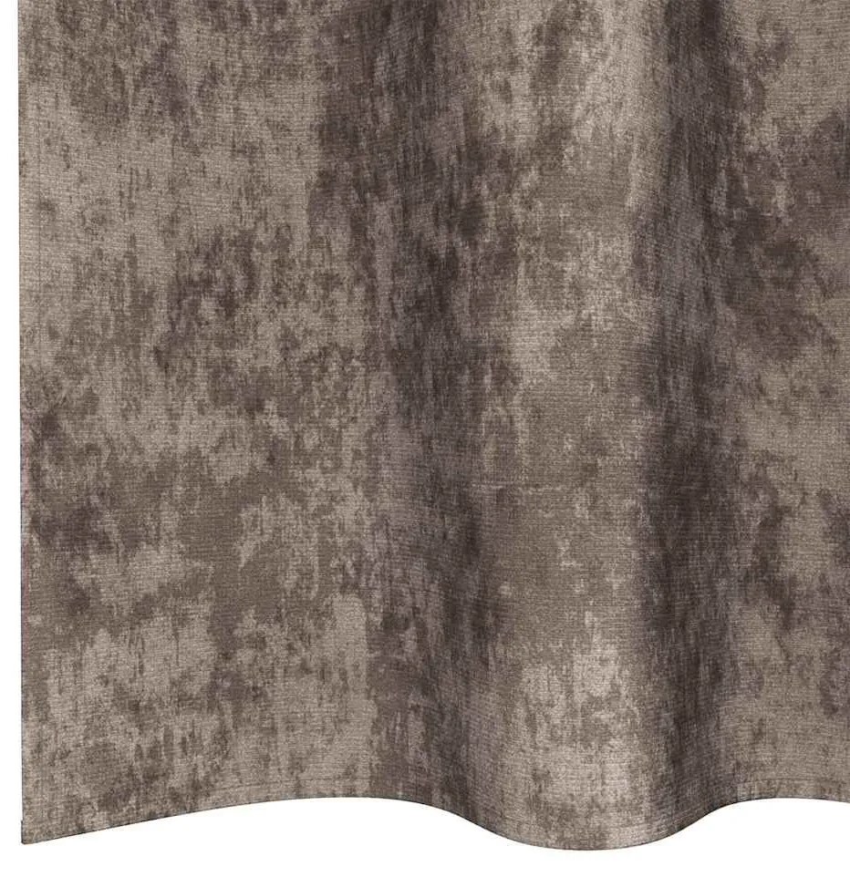 Cortinas de Veludo 2 peças com Ilhós Cappuccino 225x140 cm