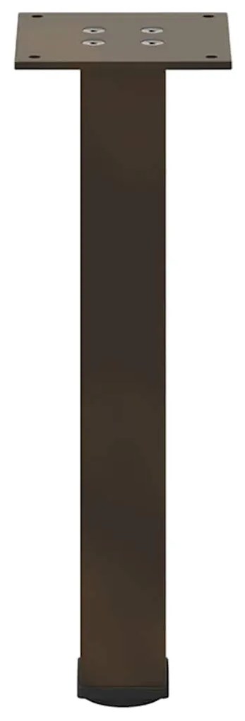 Pés para mesa de centro 4 peças aço natural 30-32 cm aço
