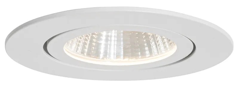 Foco embutido branco 6,8 cm com LED incluído 750lm dimerizável IP23 - Gaius