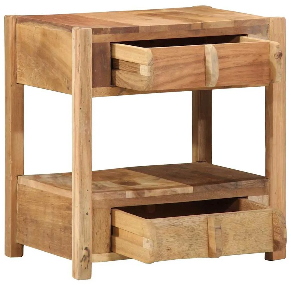 Mesa de Apoio vidaXL 43x32x46 cm Madeira Sólida Reclamada