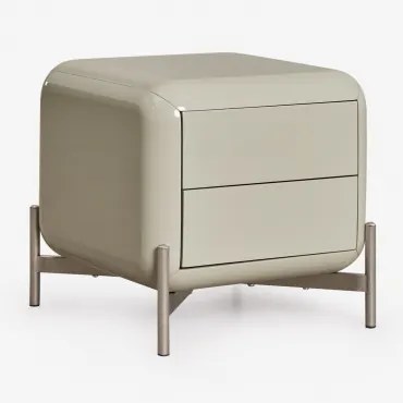 Mesa De Cabeceira 45x45 Cm Em Mdf Alazne Verde Laurel - Sklum