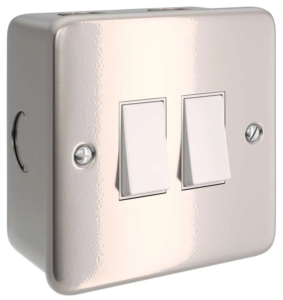 Caixa revestida a metal com interruptor duplo para Creative-Tube