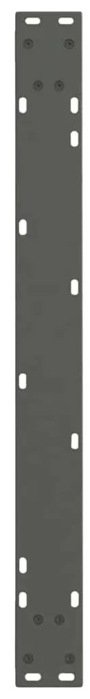 Pés para mesa de jantar em V 2 peças antracite 80x(72-73,3) cm aço