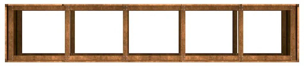 Floreira enferrujada 200x40x80 cm aço resistente