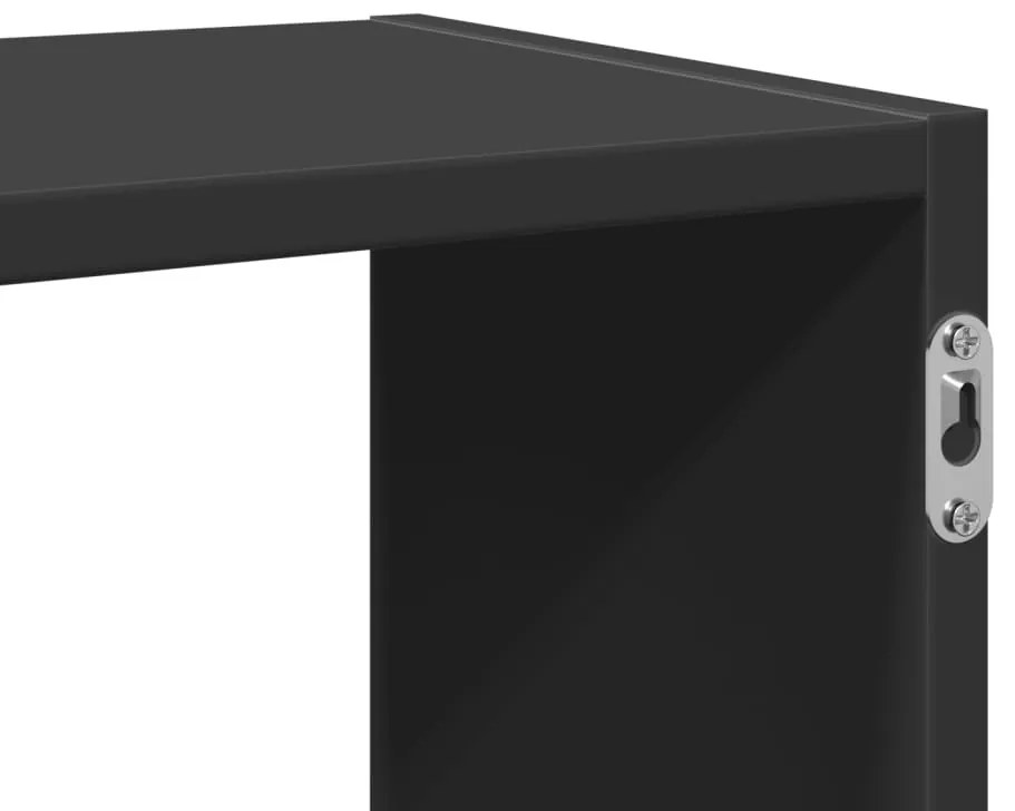 Prateleira de parede 100x25x50 cm derivados de madeira preto