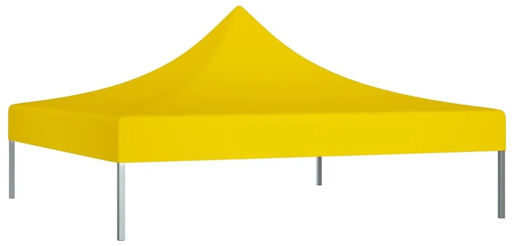 Teto para tenda de festas 3x3 m 270 g/m² amarelo