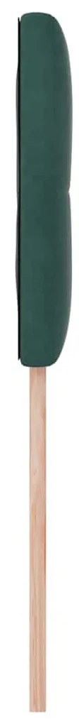 Cabeceira vidaXL Almofadada Verde Escuro 80 cm Veludo