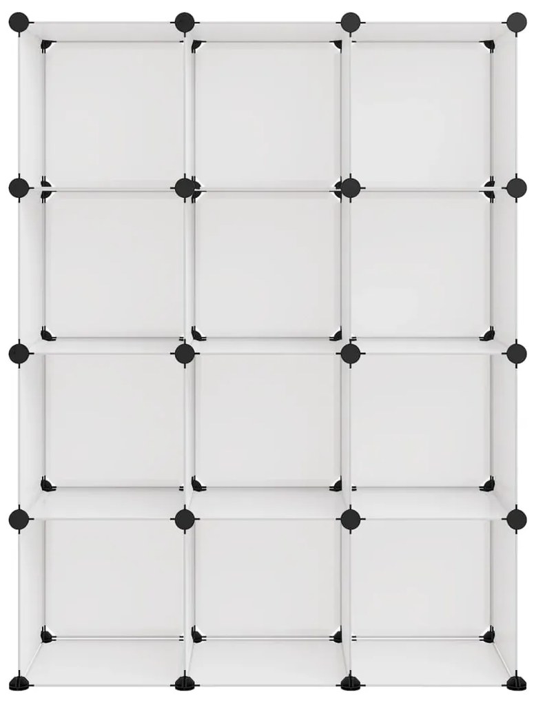 Cubo de arrumação com 12 cubos PP transparente