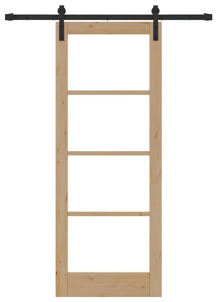 Porta Deslizante vidaXL com Conjunto de Ferragens 'ORKDAL'78x202 cm