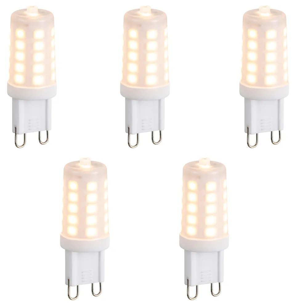 Conjunto de 5 Lâmpadas LED G9 Reguláveis Opal 3W 250 lm 2200K
