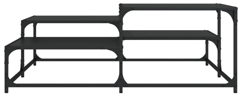 Mesa de centro 107x107x40 cm derivados de madeira preto