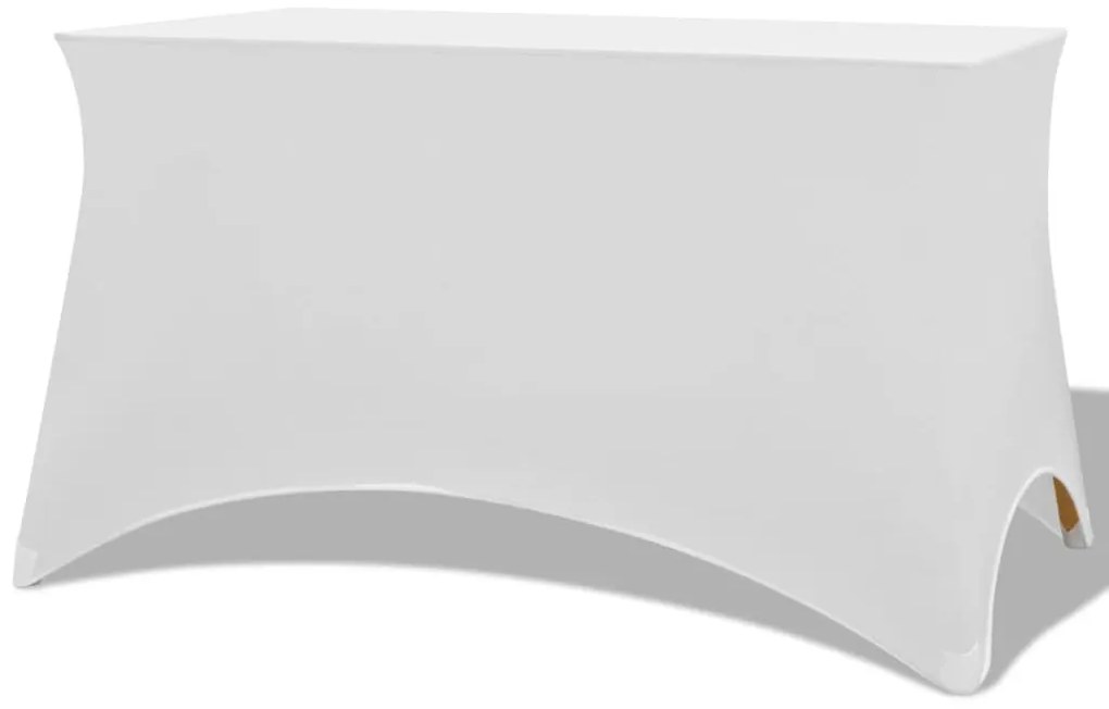 Capa extensível para mesa 2 pcs 120x60,5x74 cm branco
