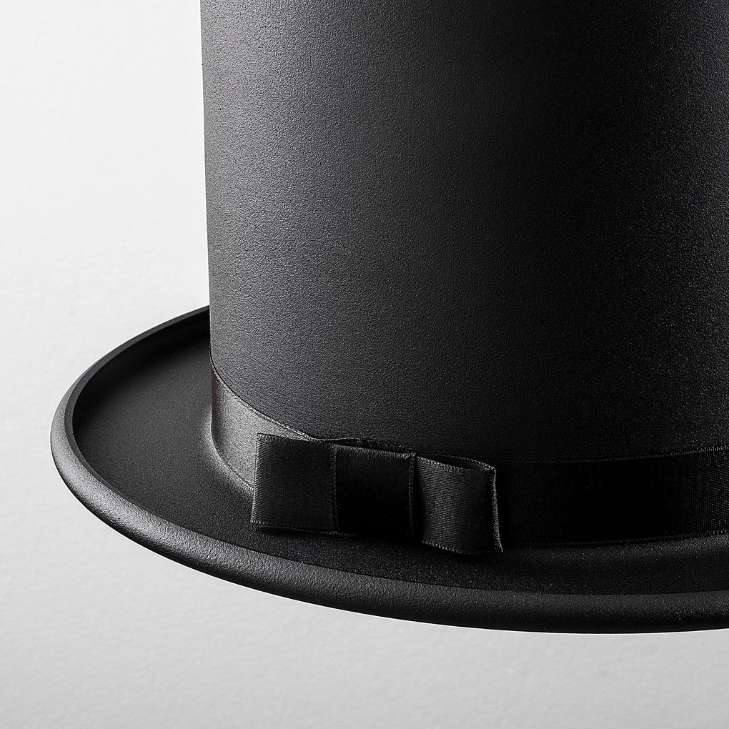 Candeeiro de Teto Fotr Sivani – Preto e Branco – 30 cm de Diâmetro, 11