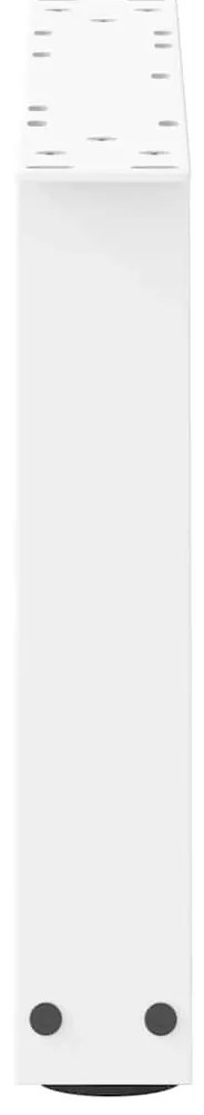 Pés para mesa de centro em V, 2 peças, branco, 60x(30-31,3) cm, aço