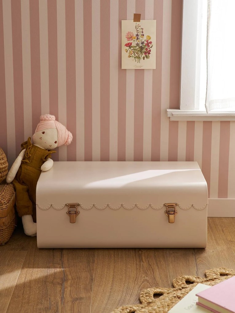 Baú de arrumação FESTON, para criança bege-rosado