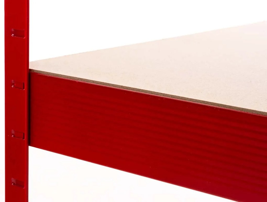 Estante para cargas pesadas 160 x 60 x 180 Vermelho