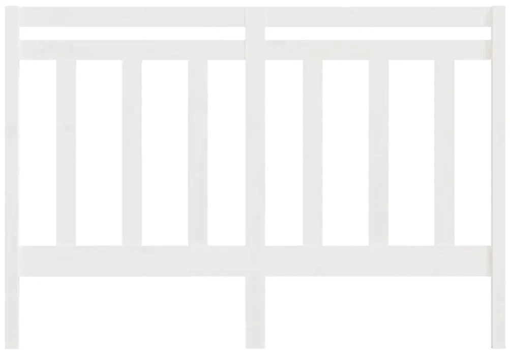 Cabeceira de cama 141x4x100 cm pinho maciço branco