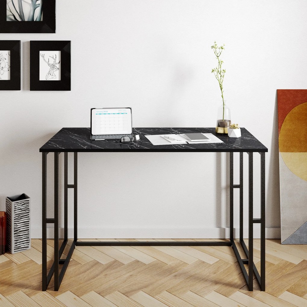 Secretária para Estudo Alfa – Preto – 120x75x60cm