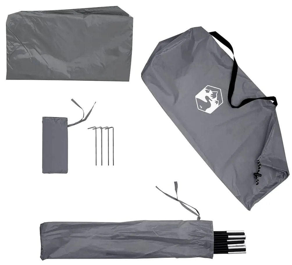 Tenda de carro impermeável cinzento e laranja