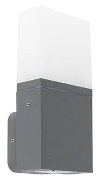 Candeeiro de parede moderno para exterior cinzento escuro incl. LED IP54 - Malia Moderno