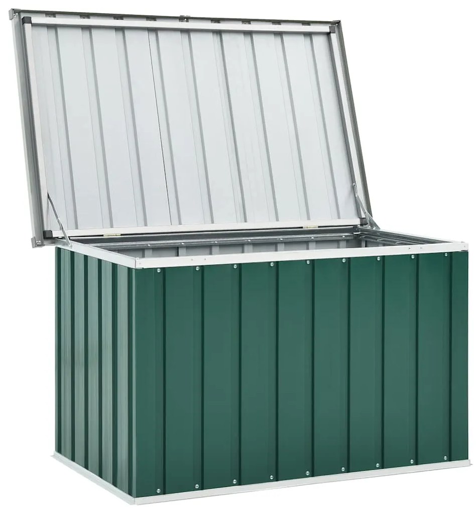 Caixa de arrumação para jardim 109x67x65 cm verde