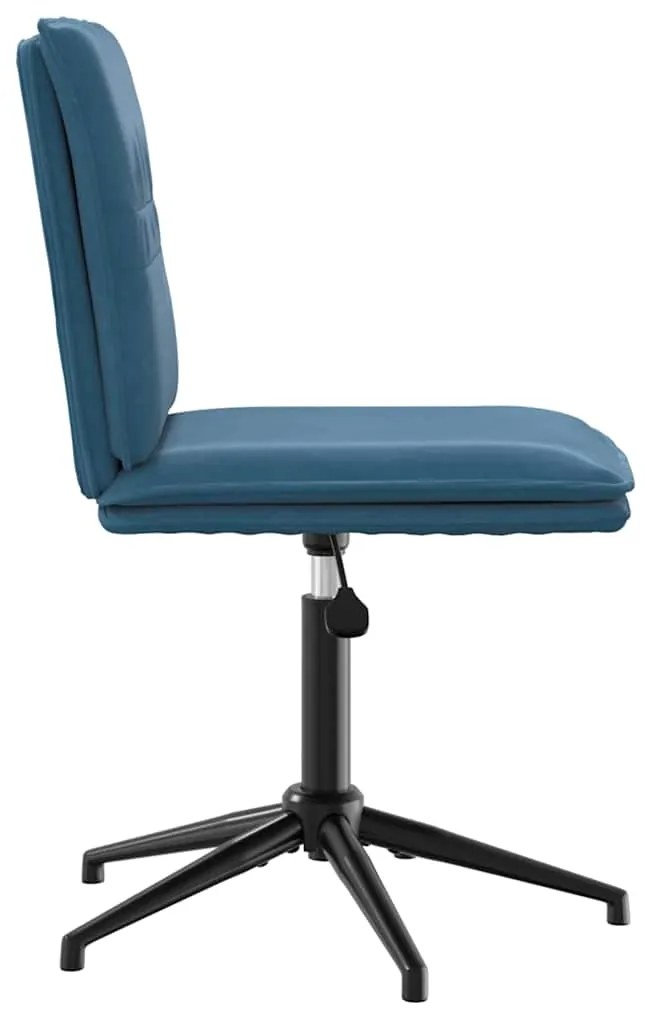 Cadeiras de jantar 2 pcs veludo azul
