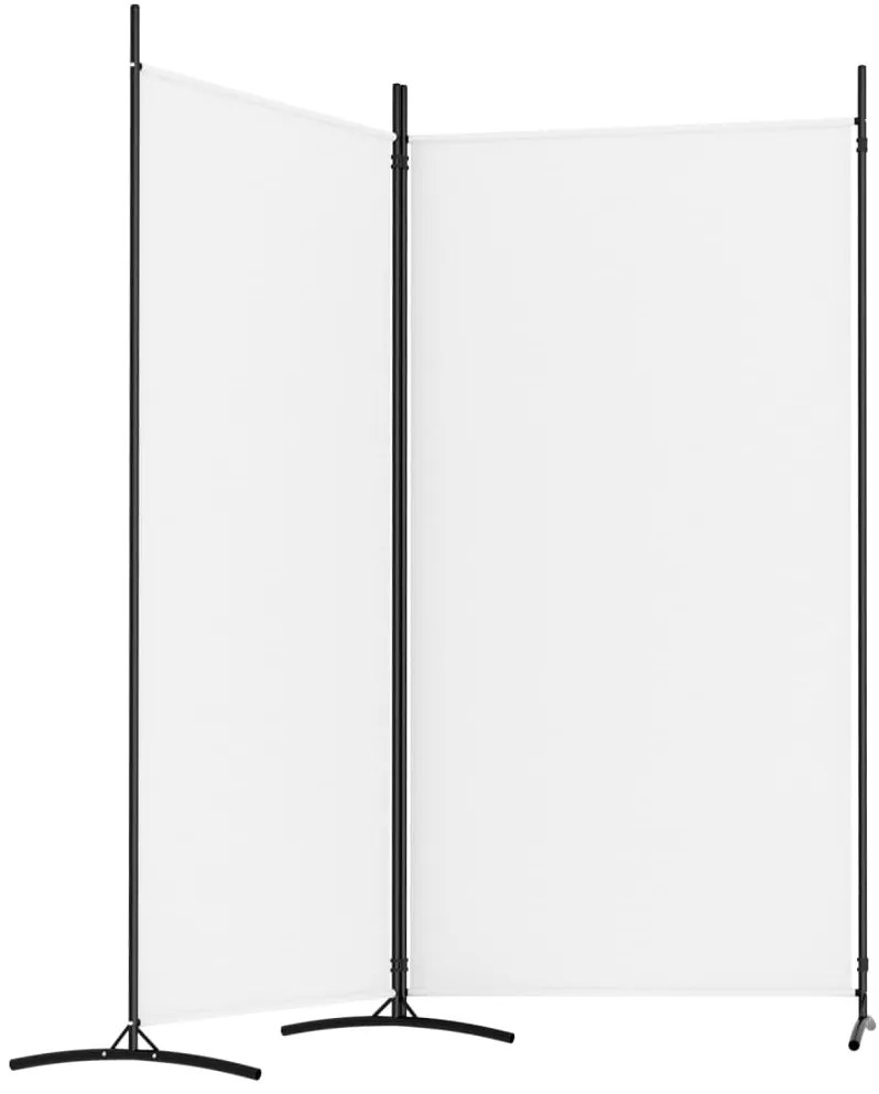 Divisória de quarto com 2 painéis 175x180 cm tecido branco